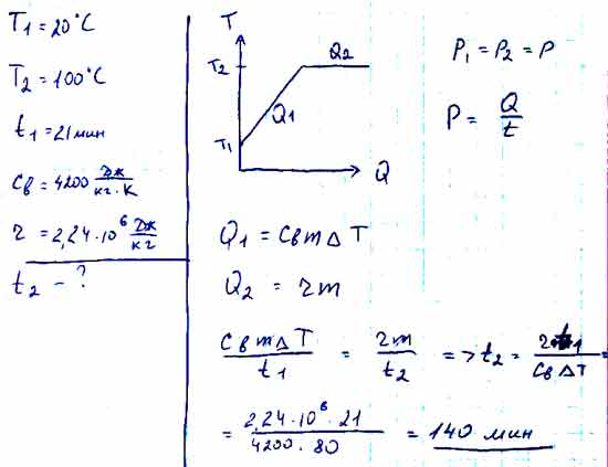 Удельная теплоемкость 4200 дж кг с