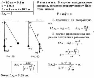 Шарик подвешенный на нити длиной