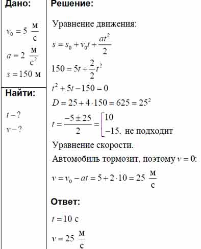 С каким ускорением движется трогающийся