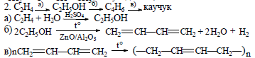 Составьте уравнения реакций по схеме с2н6 с2н4 с2н5он с2н5cl с2н5oh сн3cooh