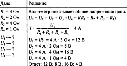 По рисунку 88 определите напряжение на каждом резисторе а также на концах всей цепи