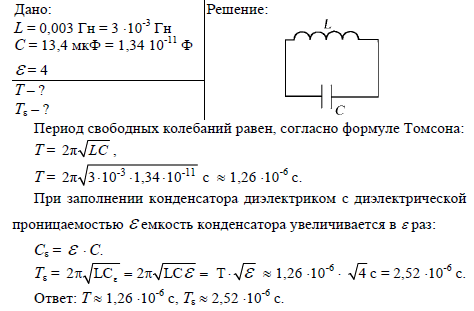 Конденсатор индуктивность период. Колебательный контур из катушки индуктивностью 4 ГН. Колебательный контур состоит из конденсатора и катушки. Колебательный контур состоит из катушки индуктивности l 0.003. Колебательный контур состоит из конденсатора емкостью с и катушки.